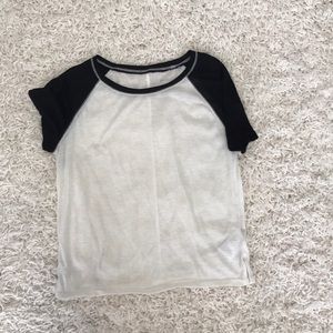 Urban Outfitters baseball sheer crop top